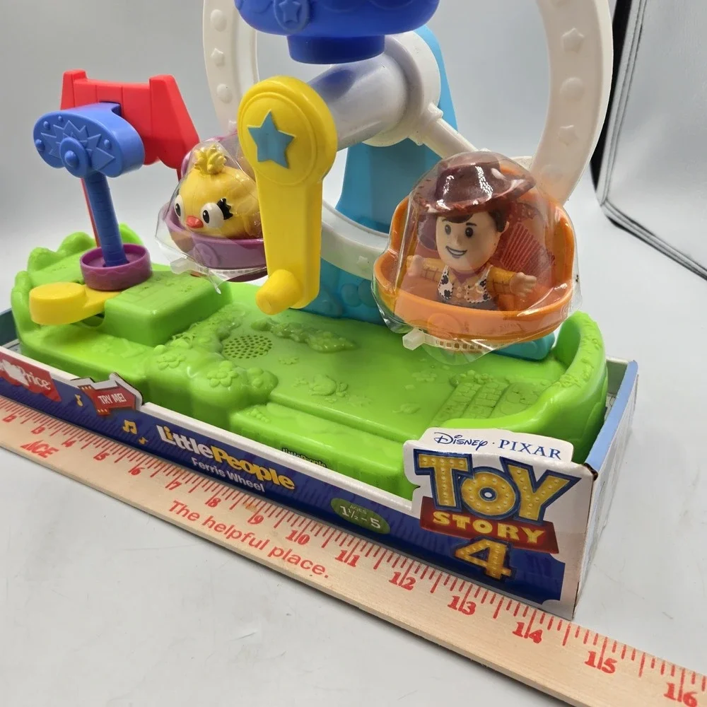 NEW NOS Little People Toy Story 4 Ferris Wheel Fisher Price Music Woody Ducky